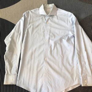 Brooks Brothers Light Blue Striped Dress Shirt